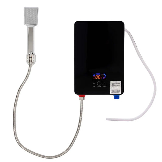 Chauffe-eau instantané sans réservoir, Douche à Main, Chauffe-Eau Électrique pour Cuisines, Salles de Bain, Salons de Coiffure, Facile à Installer