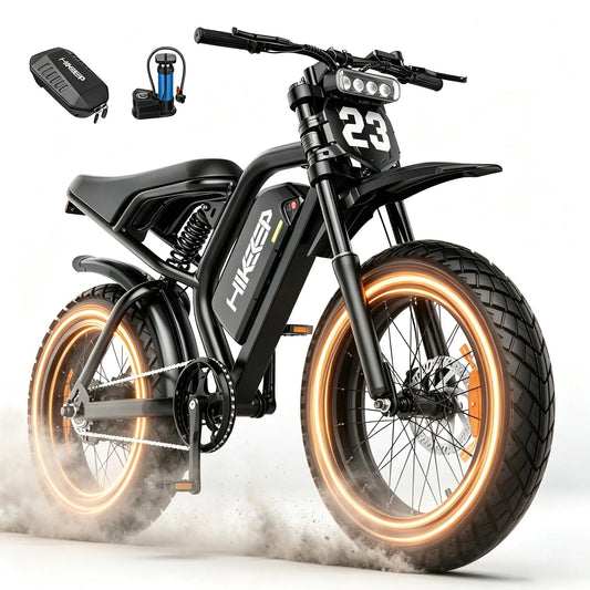 Vélo électrique, Tout-Terrain à Pneus Surdimensionnés 20 Pouces pour Adultes, Moteur de Pointe 1500W, 28MPH, Freins à Disque Doubles, Certifié UL2849
