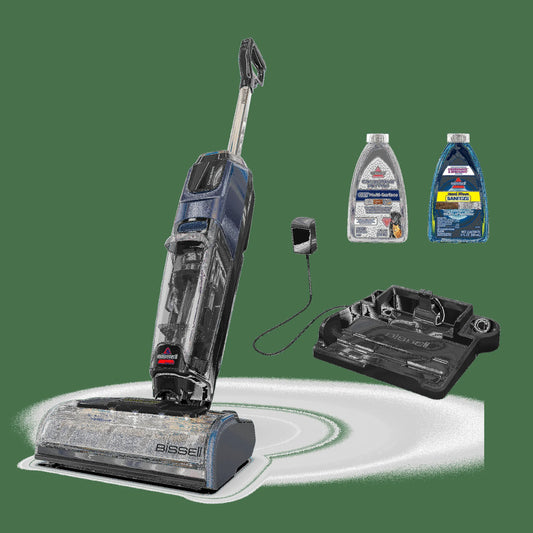 Aspirateur sans fil 4275B, BISSELL CrossWave HydroScrub Multi-Surfaces pour Planchers Durs Humide et Sec, Technologie à Bord Zéro-Gap