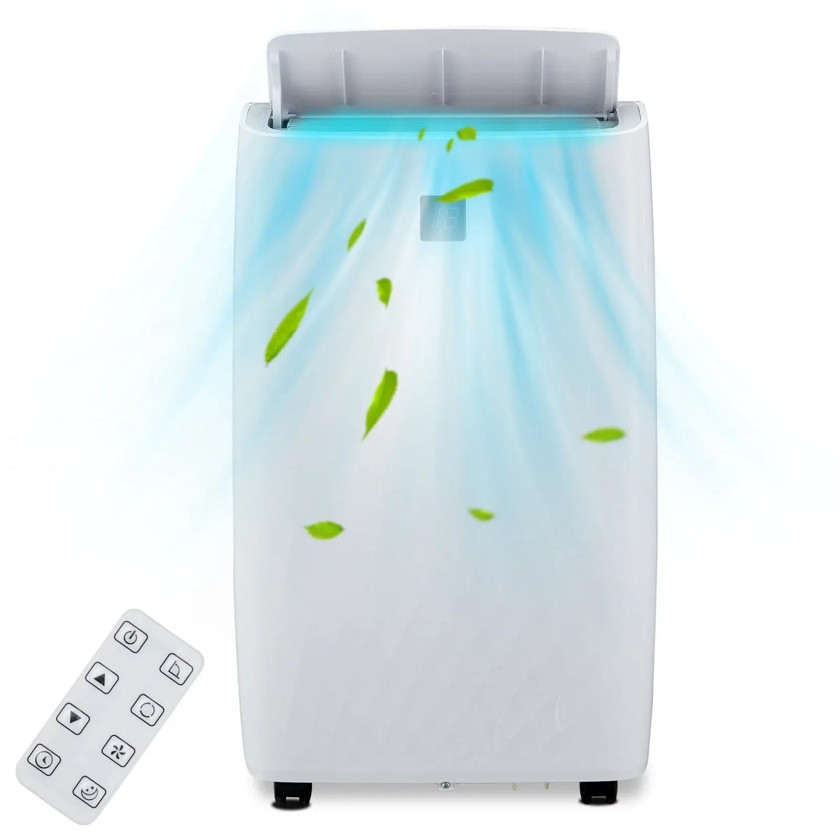 Smart TV, Climatiseur Compact de 14 000 BTU, Minuterie 24 H, Unité AC 3-en-1, Climatiseurs Portatifs pour Pièces jusqu'à 750 Pi2, commande, Blanc