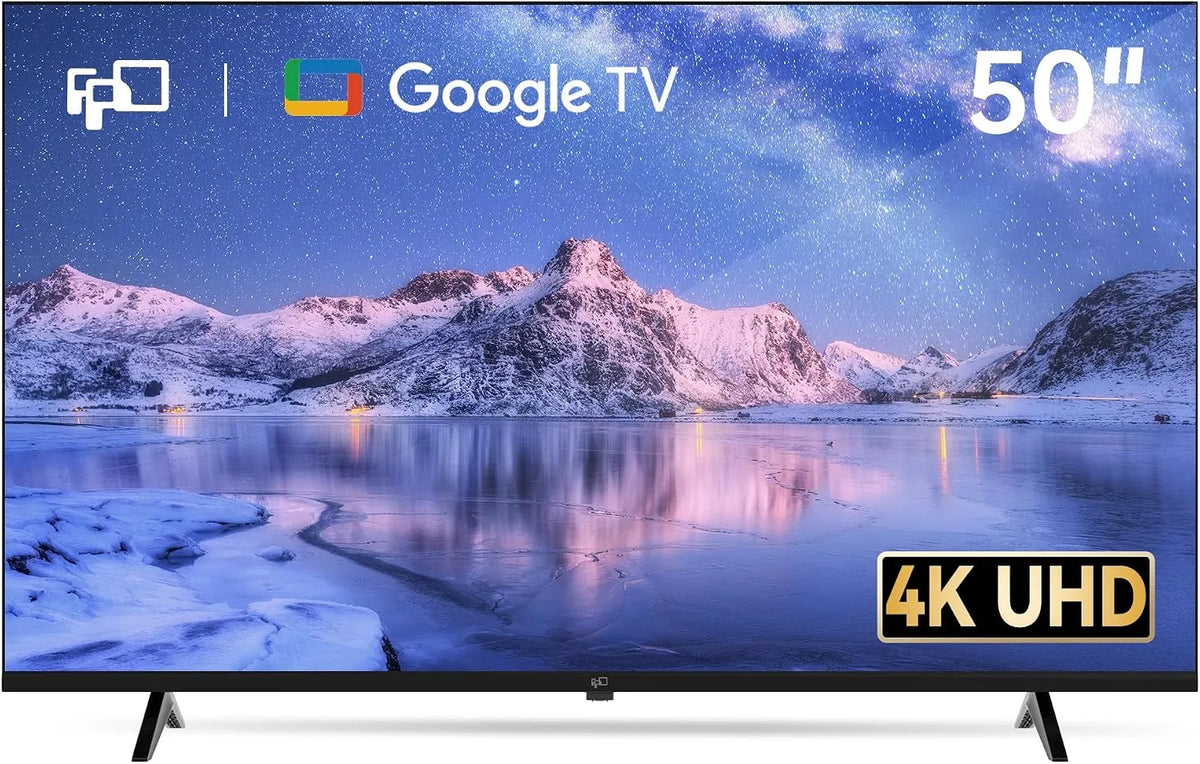 Téléviseur intelligent, Bluetooth, Google HDR10 4K 50 pouces, HDR, 50 Pouces 4K Ultra HD Téléviseur Intelligent à DEL, HDR10 et Dolby Vision, MEMC