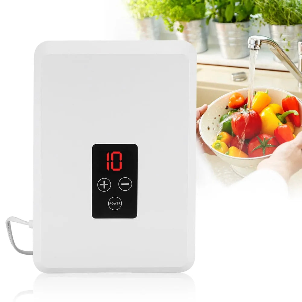 Purificateur d'Air et d'Eau, Écran Led Clair de 12.4*4.6*9.4 pouces, Bouton Tactile Pratique à Utiliser, Ozonateur d'Eau, Machine à Eau Ozonée