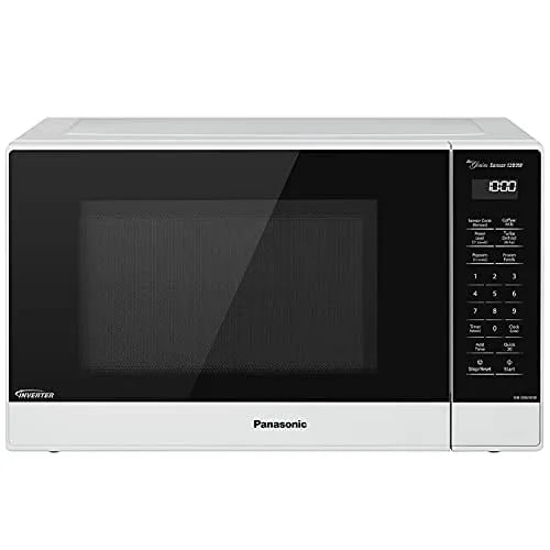 Four à micro-ondes Panasonic, 1200W, NN-SN65KW, Capteur Petit Génie de 1,2 pi3 Cuisson à une Touche, 1200 W, Décongélation Turbo, Blanc