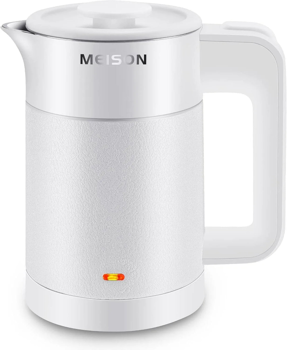 Bouilloire électrique, Électrique Compacte en acier inoxydable 0,6 L, Double Paroi et Protection contre l'Ébullition à Sec