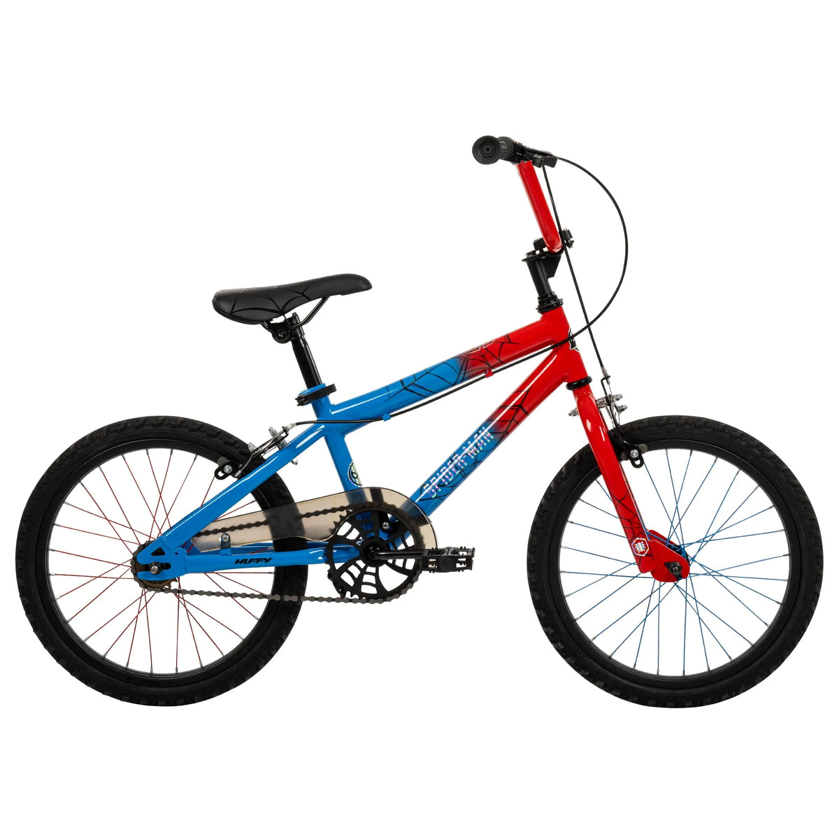Vélo, Huffy, Spiderman de Marvel, 18 pouces pour garçons, rouge et bleu