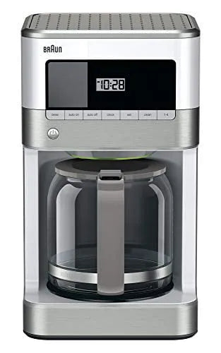 Machine à café, Braun, cafetière électrique, BrewSense de de 12 tasses - KF6050WH