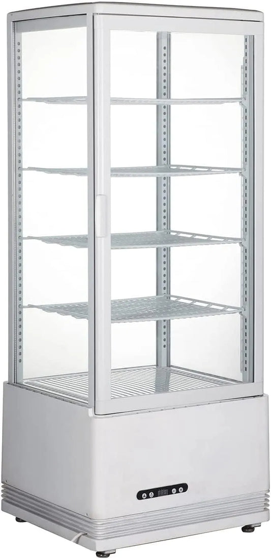 Dégivrage Automatique 110 V, Vitrine Commerciale en Verre de 25,8 Gallons pour Gâteaux Réfrigérés
