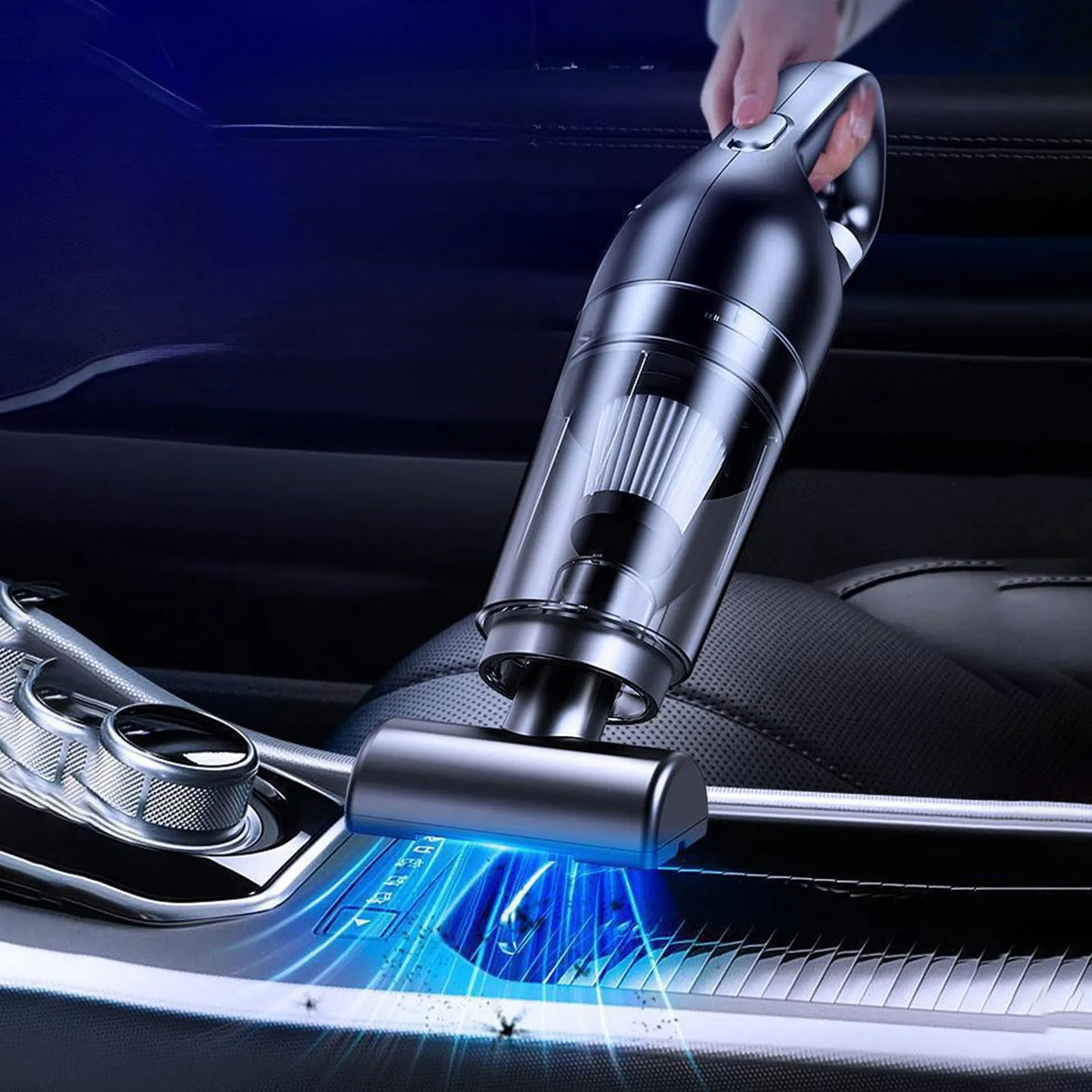 Aspirateur à main, 10000Pa, Autonomie 30 Min, 6 Accessoires pour Tissus d'Ameublement, Aspiration Puissante 10000 Pa, à Main