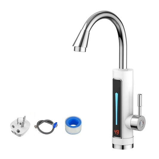 Chauffe-eau instantané sans réservoir, Affichage Cuisine Robinet d'Eau Chaude, Conçu pour Durer, Électrique en acier inoxydable Température