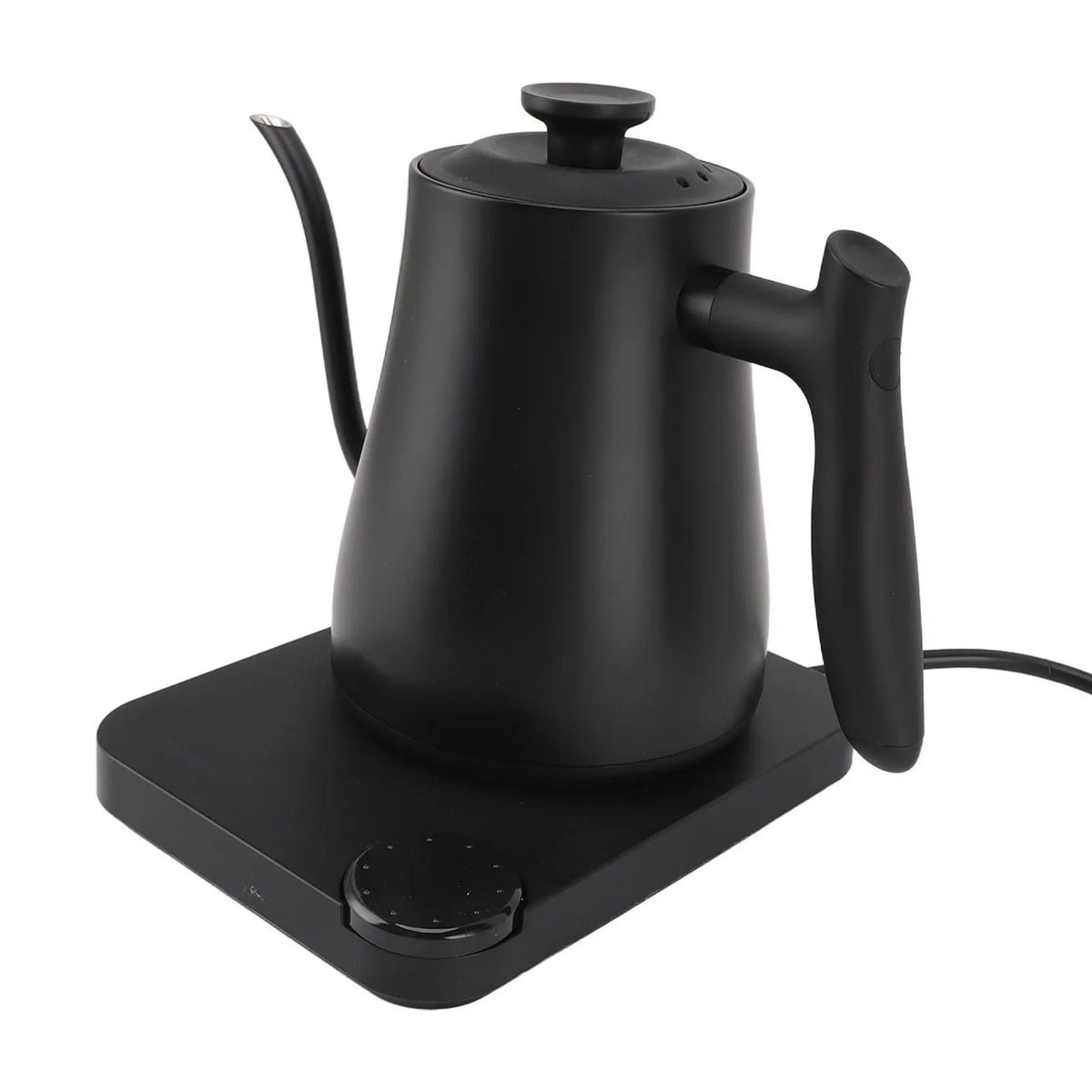 Machine à café, 1,0 L, Bouilloire électrique, 1200 W, 0 L, Écran d'Affichage HD, Arrêt Automatique, Chauffe-Thé pour Infusion Lente, acier inoxydable