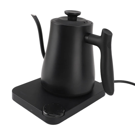 Machine à café, 1,0 L, Bouilloire électrique, 1200 W, 0 L, Écran d'Affichage HD, Arrêt Automatique, Chauffe-Thé pour Infusion Lente, acier inoxydable
