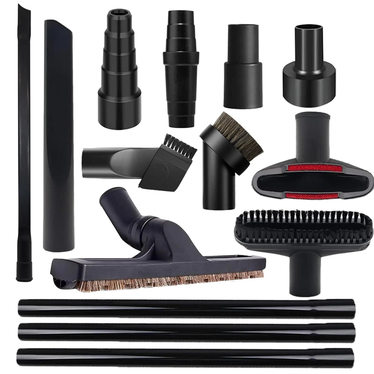 Aspirateur, Alrens Ensemble Universel de 14 Pcs d'Accessoires d' et de Brosses pour Accessoires d'Aspirateur d'Atelier et Nettoyage Domestique