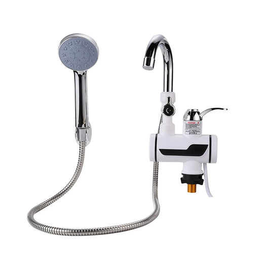 Chauffe-eau instantané sans réservoir, Robinet d'Eau Chaude Électrique, Rapide, LED, Qualité Saine