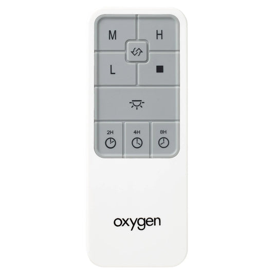 Ventilateur, 4,32 Pouces, Oxygen Accessoire de Transition 3-8-1000-0 de la Collection Oslo Remote en Finition Blanche