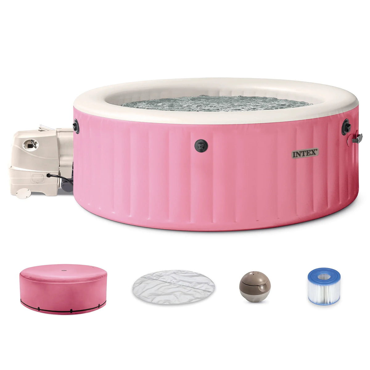 Housse de spa Intex, Spa 28479EH, 77 pouces x 28 pouces, Massage à Bulles PureSpa, Housse Écoénergétique