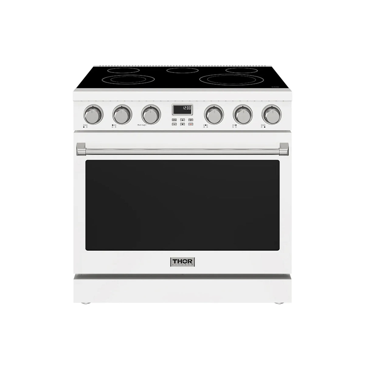 Cuisinière Thor Kitchen, Électrique Contemporaine Professionnelle de 36 Pouces - Blanc