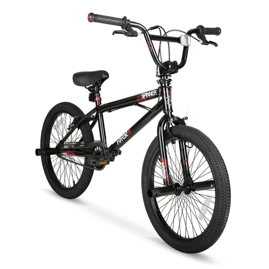 Noir, Vélo BMX Spinner pour garçon de 20 po, groupe d'âge de 8 à 13 ans, préado, enfant